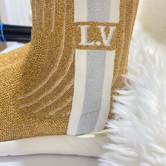 LOUIS VUITTON "AFTERGAME" STRETCH FABRIC SNEAKER BOOTS - Picture 2 of 7